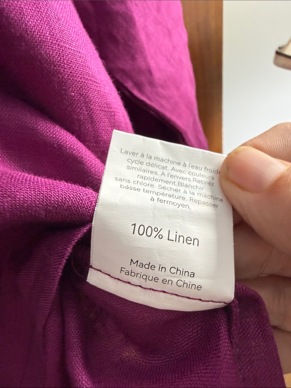 Lintico Vibrant Magenta Boatneck Long Sleeve Top - Picture 5 of 5